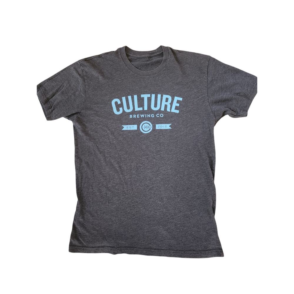 Culture Brewing Co Graphic T Shirt Mens Medium Gray Brewery Tee